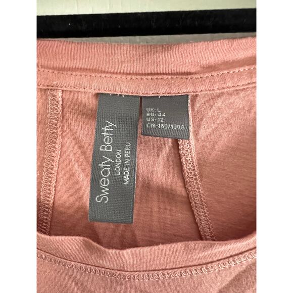 Sweaty Betty London Long Sleeve Hi Lo Activewear Shirt Size US 12 UK L - Picture 3 of 6